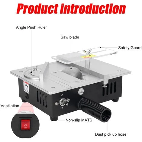 ASUPERMALL Mini Scie à Table Multifonctionnelle électrique, Petit Outil De Coupe Pour Le Bricolage De La Maison, Machine à Bois Avec Roue De Ponçage De 50 Mm Et 10 Papiers De Verre 5 ASUPERMALL Mini Scie à Table Multifonctionnelle électrique, Petit Outil De Coupe Pour Le Bricolage De La Maison, Machine à Bois Avec Roue De Ponçage De 50 Mm Et 10 Papiers De Verre – Image 3