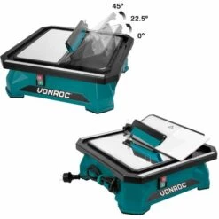 VONROC Coupe-carreaux 650W -180mm - Réservoir D'eau Intégré - Plan De Travail En Acier Inoxydable Large -Scie électrique stationnaire Soldes Boutique 53718300 3