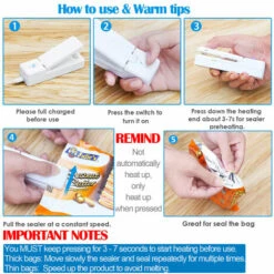 LIFCAUSAL 2 Pcs Thermoscelleuses Rechargeables 2 En 1 Portable Scellant Et Cutter Thermoscellant Pour Sacs En Plastique Stockage Des Aliments Mini Machine De Scelleuse Sous Vide Avec 2 Câble USB 9 LIFCAUSAL 2 Pcs Thermoscelleuses Rechargeables 2 En 1 Portable Scellant Et Cutter Thermoscellant Pour Sacs En Plastique Stockage Des Aliments Mini Machine De Scelleuse Sous Vide Avec 2 Câble USB -Scie électrique stationnaire Soldes Boutique 55635222 3