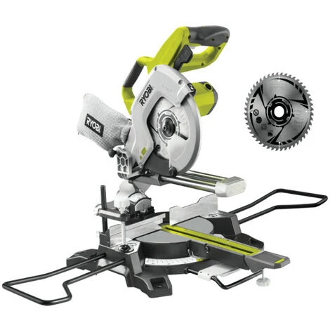 Scie à Onglets Radiale RYOBI - 1500W - 216 Mm - EMS216-2B 3 Scie à Onglets Radiale RYOBI - 1500W - 216 Mm - EMS216-2B