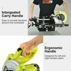 DEWINNER Scie à Onglet Radiale 1700W – Ø 216mm Lame – Laser Et Capot Intégrés,système De Glissière Intégré, Butée De Pièce, Dispositif De Serrage -Scie électrique stationnaire Soldes Boutique 57275228 3