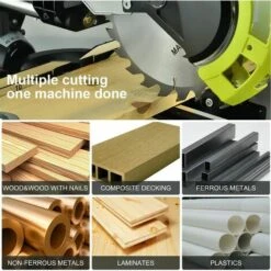 DEWINNER Scie à Onglet Radiale 1700W – Ø 216mm Lame – Laser Et Capot Intégrés,système De Glissière Intégré, Butée De Pièce, Dispositif De Serrage -Scie électrique stationnaire Soldes Boutique 57275228 4