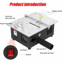 TANCYCO Mini Scie à Table Multifonctionnelle Scies De Bureau électriques Petit Outil De Coupe De Bricolage Ménager 22mm Lame De Scie Réglable En Hauteur Rectifieuse Pour Le Travail Du Bois (type 2) 8 TANCYCO Mini Scie à Table Multifonctionnelle Scies De Bureau électriques Petit Outil De Coupe De Bricolage Ménager 22mm Lame De Scie Réglable En Hauteur Rectifieuse Pour Le Travail Du Bois (type 2) -Scie électrique stationnaire Soldes Boutique 58259152 2