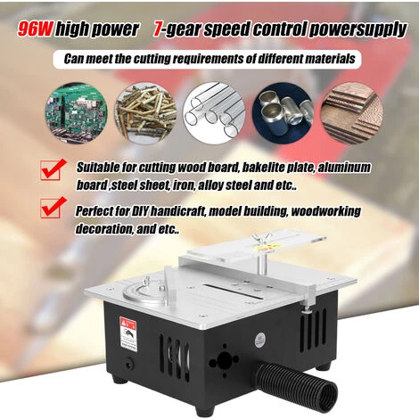 TANCYCO Mini Scie à Table Multifonctionnelle Scies De Bureau électriques Petit Outil De Coupe De Bricolage Ménager 22mm Lame De Scie Réglable En Hauteur Rectifieuse Pour Le Travail Du Bois (type 2) 5 TANCYCO Mini Scie à Table Multifonctionnelle Scies De Bureau électriques Petit Outil De Coupe De Bricolage Ménager 22mm Lame De Scie Réglable En Hauteur Rectifieuse Pour Le Travail Du Bois (type 2) – Image 3