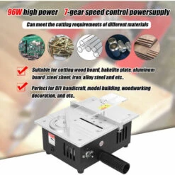 TANCYCO Mini Scie à Table Multifonctionnelle Scies De Bureau électriques Petit Ménage Bricolage 22 Mm Lame De Scie Outil De Coupe Réglable En Hauteur Machine à Bois Avec Roue De Ponçage De 50 Mm Et 10 Pièces De Papier De Verre 9 TANCYCO Mini Scie à Table Multifonctionnelle Scies De Bureau électriques Petit Ménage Bricolage 22 Mm Lame De Scie Outil De Coupe Réglable En Hauteur Machine à Bois Avec Roue De Ponçage De 50 Mm Et 10 Pièces De Papier De Verre -Scie électrique stationnaire Soldes Boutique 58259154 3