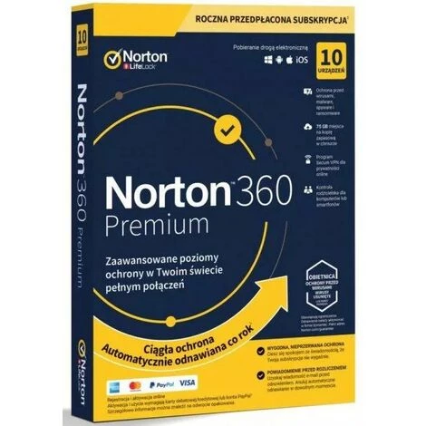 SYMANTEC 21395046 NORTON 360 PREMIUM 75GB PL 1 UTILISATEUR 10 APPAREIL 12MO STD RET ENR MM 3 SYMANTEC 21395046 NORTON 360 PREMIUM 75GB PL 1 UTILISATEUR 10 APPAREIL 12MO STD RET ENR MM
