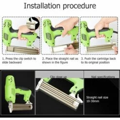 CISEA Clous Cloueuse électrique Haute Résistance 30/Min Outil De Clouage Manuel, Ergonomique, Léger Et Sans Besoin De Pompe à Air Pour Toiture, Fabrication De Meubles -Scie électrique stationnaire Soldes Boutique 60463297 4