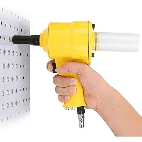 CISEA FA802Riveteuse Pneumatique, Pistolet à Rivets à Poignée Pistolet Outil De Rivetage Pneumatique 2,4-4,8 Mm Pour Clou En Aluminium/clou En Acier 3 CISEA FA802Riveteuse Pneumatique, Pistolet à Rivets à Poignée Pistolet Outil De Rivetage Pneumatique 2,4-4,8 Mm Pour Clou En Aluminium/clou En Acier