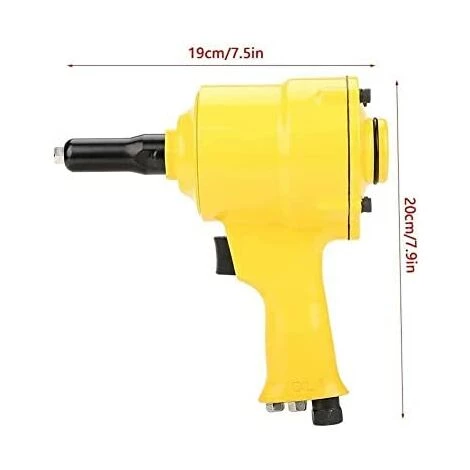 CISEA FA802Riveteuse Pneumatique, Pistolet à Rivets à Poignée Pistolet Outil De Rivetage Pneumatique 2,4-4,8 Mm Pour Clou En Aluminium/clou En Acier 4 CISEA FA802Riveteuse Pneumatique, Pistolet à Rivets à Poignée Pistolet Outil De Rivetage Pneumatique 2,4-4,8 Mm Pour Clou En Aluminium/clou En Acier – Image 2