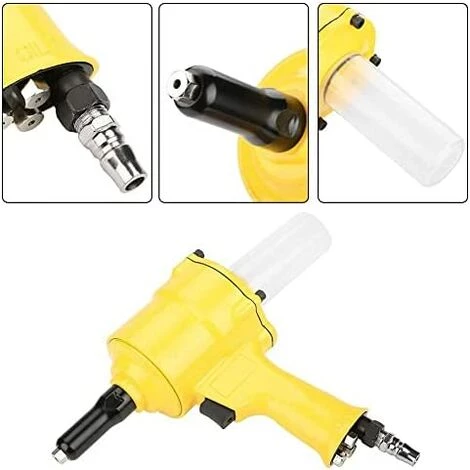 CISEA FA802Riveteuse Pneumatique, Pistolet à Rivets à Poignée Pistolet Outil De Rivetage Pneumatique 2,4-4,8 Mm Pour Clou En Aluminium/clou En Acier 7 CISEA FA802Riveteuse Pneumatique, Pistolet à Rivets à Poignée Pistolet Outil De Rivetage Pneumatique 2,4-4,8 Mm Pour Clou En Aluminium/clou En Acier – Image 5