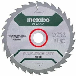 Metabo Lame HW/CT 216x30, 30 WZ22 Pour Scie Circulaire