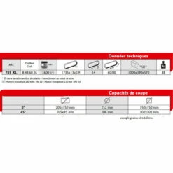Femi - Scie à Ruban Acier 1600W L:1735mm Diam152mm - 785XL 7 Femi - Scie à Ruban Acier 1600W L:1735mm Diam152mm - 785XL -Scie électrique stationnaire Soldes Boutique 62287704 3