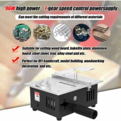 LIFCAUSAL Mini Scie à Table Multifonctionnelle Scies De Bureau électriques Petit Outil De Coupe De Bricolage Ménager 22mm Lame De Scie Réglable En Hauteur Rectifieuse Pour Le Travail Du Bois (type 2) -Scie électrique stationnaire Soldes Boutique 63745965 3