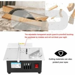 LIFCAUSAL Mini Scie à Table Multifonctionnelle Scies De Bureau électriques Petit Outil De Coupe De Bricolage Ménager 22mm Lame De Scie Réglable En Hauteur Rectifieuse Pour Le Travail Du Bois (type 2) -Scie électrique stationnaire Soldes Boutique 63745965 4