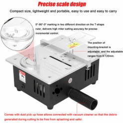 LIFCAUSAL Mini Scie à Table Multifonctionnelle Scies De Bureau électriques Petit Outil De Coupe De Bricolage Ménager 22mm Lame De Scie Réglable En Hauteur Rectifieuse Pour Le Travail Du Bois (type 2) -Scie électrique stationnaire Soldes Boutique 63745965 5