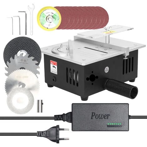 LIFCAUSAL Mini Scie à Table Multifonctionnelle Scies De Bureau électriques Petit Ménage Bricolage 22 Mm Lame De Scie Outil De Coupe Réglable En Hauteur Machine à Bois Avec Roue De Ponçage De 50 Mm Et 10 Pièces De Papier De Verre 3 LIFCAUSAL Mini Scie à Table Multifonctionnelle Scies De Bureau électriques Petit Ménage Bricolage 22 Mm Lame De Scie Outil De Coupe Réglable En Hauteur Machine à Bois Avec Roue De Ponçage De 50 Mm Et 10 Pièces De Papier De Verre
