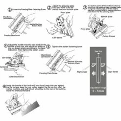 LADACèE Machine à Chanfreiner Les Carreaux Outil De Coupe à Angle De 45 Degrés Machine Manuelle De Coupe De Pierre De Bureau Pour Briques De Verre, Céramique Et Carreaux émaillés. -Scie électrique stationnaire Soldes Boutique 65915121 3
