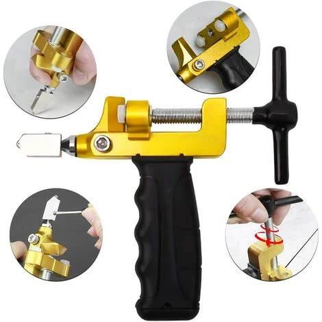 YEURIé Kit D'outils De Coupe 2 En 1 Pour Verre - Pince à Briser Et Coupe-verre - Couteau Portable En Tungstène Pour Céramique, Miroir, Coupe-carreaux Manuel - Avec 2 Lames En Tungstène Et Tournevis 6 YEURIé Kit D'outils De Coupe 2 En 1 Pour Verre - Pince à Briser Et Coupe-verre - Couteau Portable En Tungstène Pour Céramique, Miroir, Coupe-carreaux Manuel - Avec 2 Lames En Tungstène Et Tournevis – Image 4