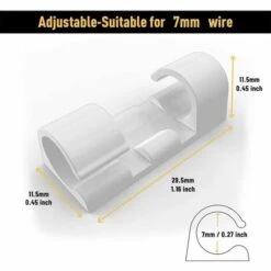 FVO Clips Câbles Adhésifs Rangement De Gestion De Câble Support Organiseur De Fils Electriques Pour Cordon Dans La Voiture, La Maison Ou Le Bureau - Lot De 40 (Blanc) -Scie électrique stationnaire Soldes Boutique 66999922 5