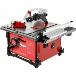 GIZCAM Scie Sur Table, 2000W 5000RPM, Aspirateur Intégré (taux D'enlèvement Des Copeaux 98%), Table Extensible En Aluminium (60-80CM), Scie à Onglets 45°, Scie Circulaire Sur Table Avec Lame 216MM*60T -Scie électrique stationnaire Soldes Boutique 67697211 2