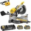 Scie à Onglets Radiale 2 X X54V DEWALT XR Flexvolt Ø305mm + 2 Batteries 54V 6Ah - DHS780T2A -Scie électrique stationnaire Soldes Boutique 8563365 1