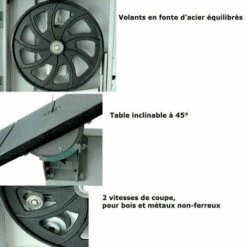 Leman - Scie à Ruban L:2490mm 900W + Piètement - SRU355 -Scie électrique stationnaire Soldes Boutique 96965 3